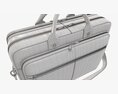Leather Laptop Briefcase Shoulder Travel Bag Handbag 02 3d model