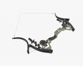 Lever Action Compound Bow Drawn Modello 3D