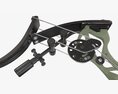 Lever Action Compound Bow Drawn 3d model