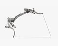 Lever Action Compound Bow Drawn 3D-Modell