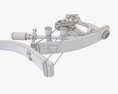 Lever Action Compound Bow Drawn Modello 3D