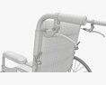Light Manual Wheelchair 01 Modello 3D