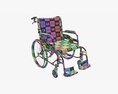 Light Manual Wheelchair 01 3D 모델 