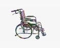 Light Manual Wheelchair 01 3Dモデル
