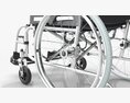 Light Manual Wheelchair 01 3d model
