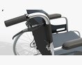 Light Manual Wheelchair 01 3d model