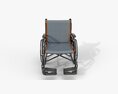 Light Manual Wheelchair 02 3D模型