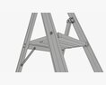 Lightweight Foldable Stepladder 3Dモデル