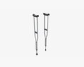 Lightweight Underarm Crutches Modèle 3d