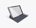 Digital Tablet With Keyboard Mock Up 3Dモデル