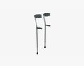 Lightweight Walking Forearm Crutches Modelo 3d
