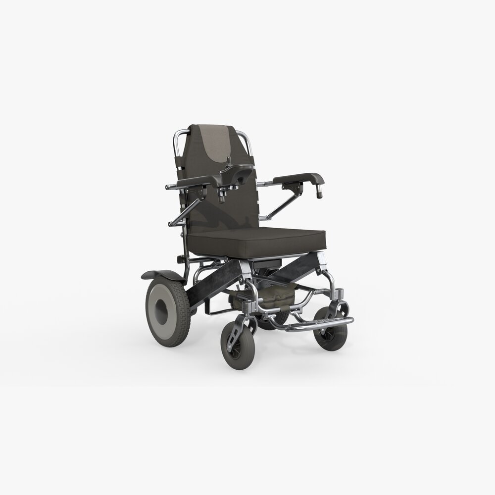 Lite Folding Powered Wheelchair Modelo 3D