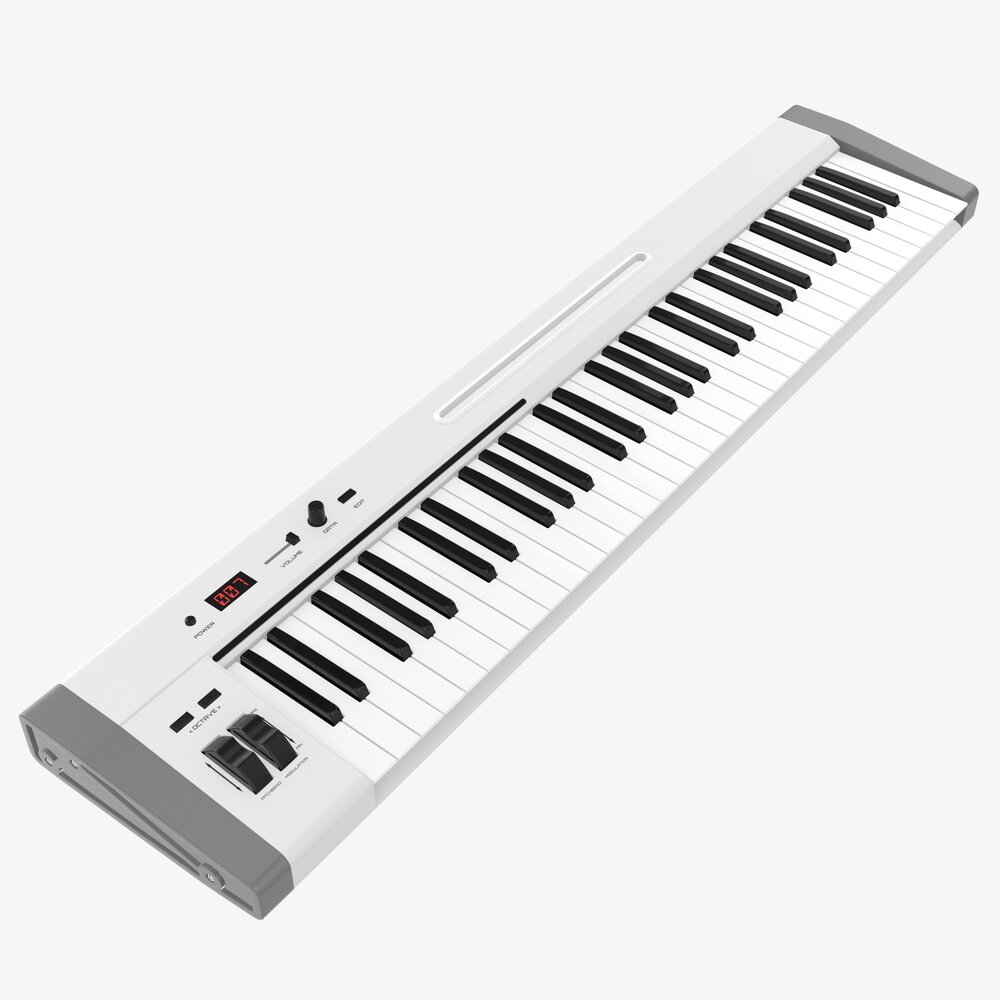 Master 61 Key Midi Keyboard 3D 모델 