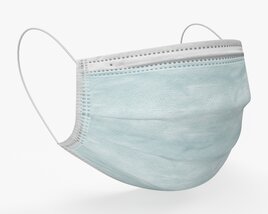 Medical Surgical Mask On Face 3D模型