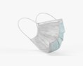 Medical Surgical Mask On Face 3D модель