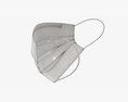 Medical Surgical Mask On Face 3D-Modell
