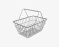 Metal Shopping Basket 3D модель