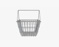 Metal Shopping Basket 3d model