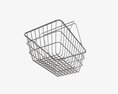 Metal Shopping Basket Modello 3D