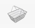 Metal Shopping Basket Modelo 3d