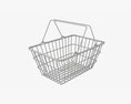 Metal Shopping Basket Modello 3D