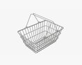 Metal Shopping Basket Modelo 3d