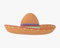 Mexican Sombrero Hat 3Dモデル