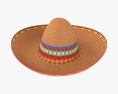 Mexican Sombrero Hat Modello 3D