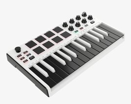 Mini Keyboard Controller 25 Key 3D 모델 