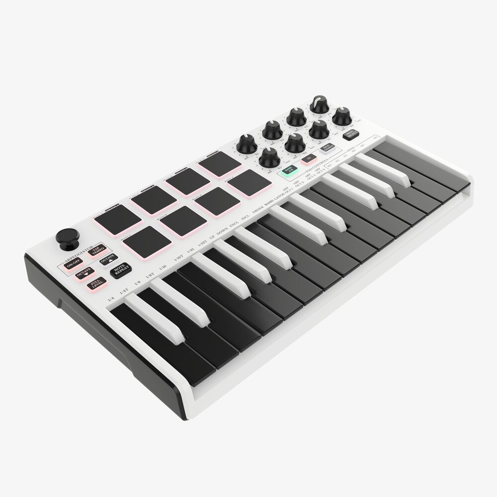 Mini Keyboard Controller 25 Key 3D модель