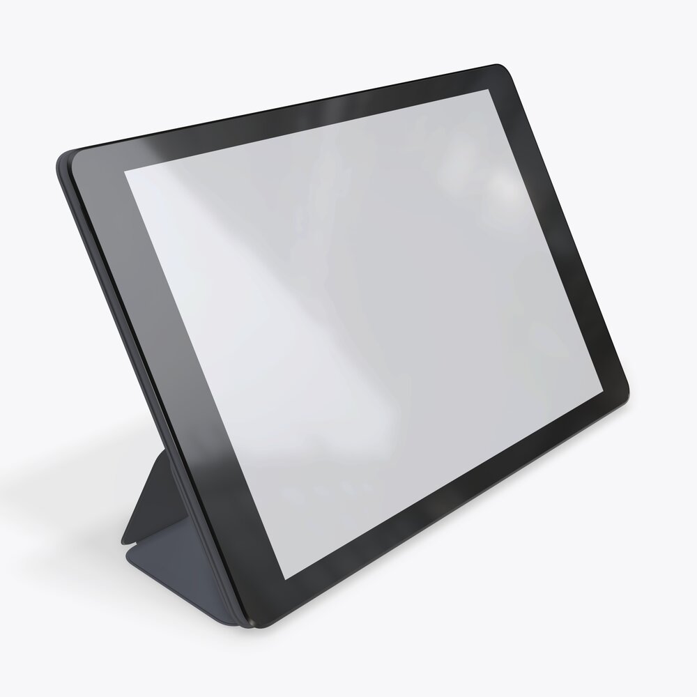 Digital Tablet With Case Mock Up 02 3D model