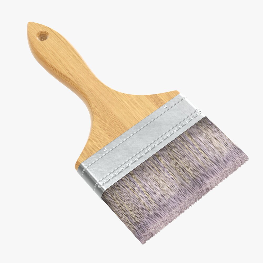 Painting Brush Wide 03 3D-Modell