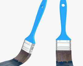 Painting Brush With Paint 3D model