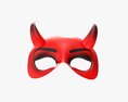 Party Devil Mask With Horns 3D 모델 