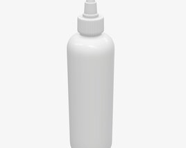 Plastic Dropper Bottle Mockup Modèle 3D