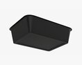 Plastic Food Container Box Tray With Foil Mockup 02 Modèle 3d