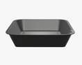 Plastic Food Container Box Tray With Foil Mockup 03 3D 모델 