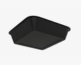 Plastic Food Container Box Tray With Foil Mockup 03 Modèle 3d
