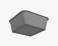 Plastic Food Container Box Tray With Foil Mockup 04 Modèle 3d