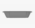 Plastic Food Container Box Tray With Label Mockup 01 3D-Modell