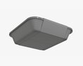 Plastic Food Container Box Tray With Label Mockup 01 Modelo 3d