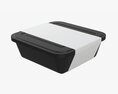 Plastic Food Container Box Tray With Label Mockup 02 3D模型