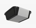 Plastic Food Container Box Tray With Label Mockup 02 3D модель