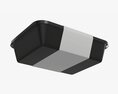 Plastic Food Container Box Tray With Label Mockup 05 Modelo 3d