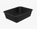 Plastic Food Container Box Tray With Label Mockup 08 Modelo 3d
