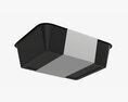 Plastic Food Container Box Tray With Label Mockup 08 Modelo 3d