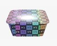 Plastic Food Container Box Tray With Label Mockup 10 Modelo 3D