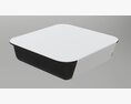 Plastic Food Container Box Tray With Label Mockup 15 3D-Modell