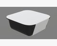 Plastic Food Container Box Tray With Label Mockup 17 3D-Modell