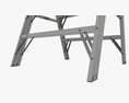 Sawhorse Foldable Ladder 3D 모델 